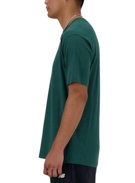 Camiseta New Balance Essentials Verde Para Hombre