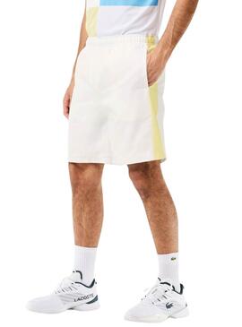 Short Lacoste Sportsuit Blanco Para Hombre