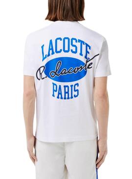 Camiseta Lacoste Heritage Blanco Para Hombre