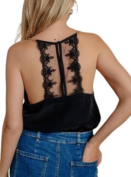 Top Naf Naf Aenc Negro para Mujer