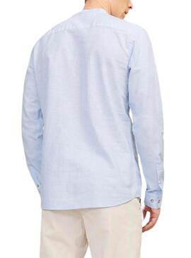 Camisa Jack and Jones Summer Azul Para Hombre