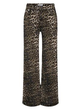 Pantalos Only Anlie Estampado Leopardo para Mujer