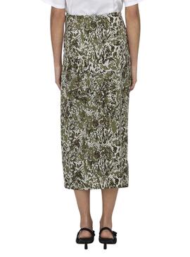 Falda Only Willow Midi Verde Para Mujer