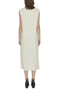 Vestido Vila Brenda Beige Para Mujer