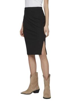 Falda Midi Vila Viribini Negro Para Mujer