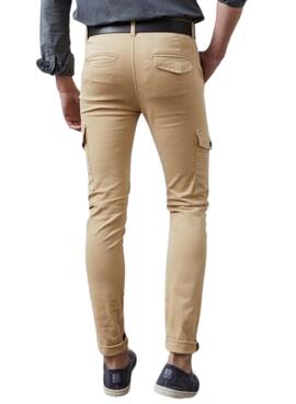 Pantalón cargo Altonadock beige para hombre