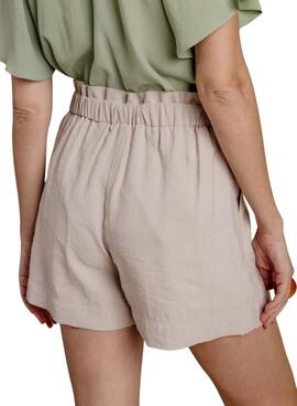 Short Naf Naf Edori beige para mujer