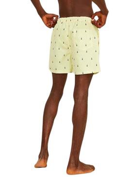 Bañador Jack and Jones Fiji amarillo para hombre