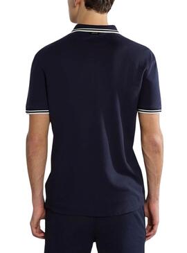 Polo Napapijri Macas azul marino para hombre