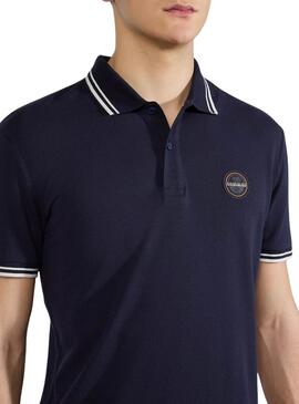 Polo Napapijri Macas azul marino para hombre