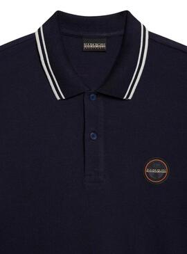 Polo Napapijri Macas azul marino para hombre