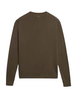 Jersey Napapijri Decatur básico verde para hombre