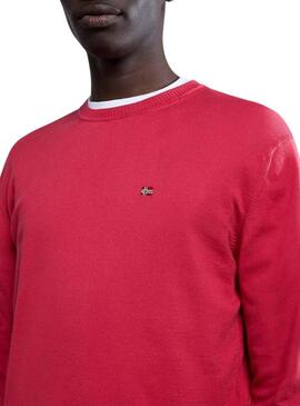 Jersey Napapijri Decatur básico rojo para hombre