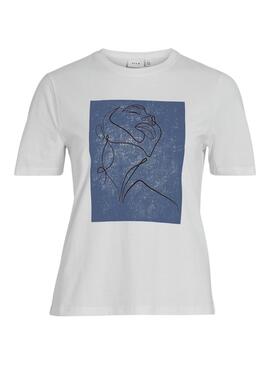 Camiseta Vila Sybil azul para mujer