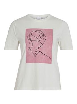 Camiseta Vila Sybil rosa para mujer
