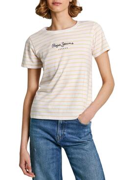 Camiseta Pepe Jeans Elba amarillo para mujer