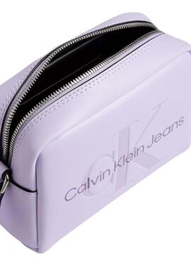 Bolso Calvin Klein Jeans  Sculpted malva para mujer