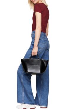 Bolso Tommy Hilfiger Essential Must Mini Tote negro para mujer