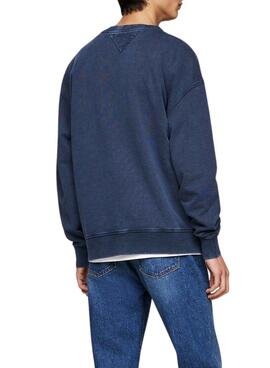 Sudadera Tommy Jeans Relaxed Archive azul para hombre