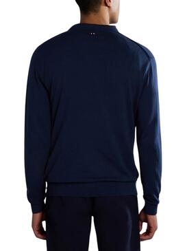 Jersey Napapijri Decatur azul para hombre