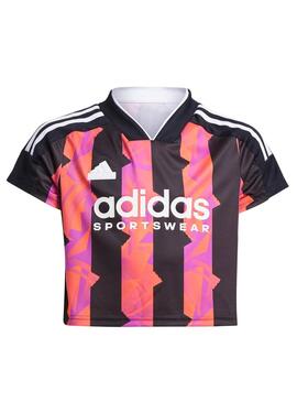 IV7106 G HOT CROP TEE NEGR