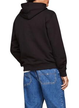 Sudadera  Tommy Jeans con capucha negro para hombre