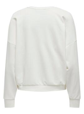 Sudadera Only Layla beige para mujer