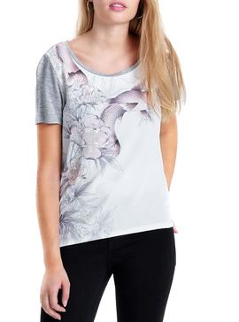 Camiseta Only Rhina Gris