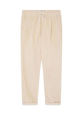 Pantalón de pana Pepe Jeans Eadon beige para niño