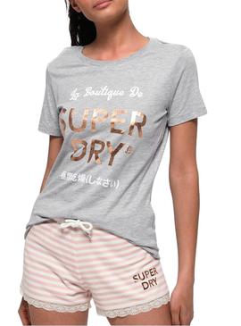 Conjunto Superdry Emma Lace Gris Mujer