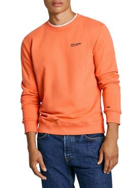 Sudadera Pepe Jeans naranja para hombre