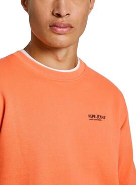 Sudadera Pepe Jeans naranja para hombre