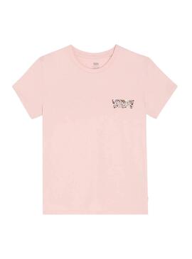 Camiseta Levis The Perfect Tee Neutrals rosa para mujer