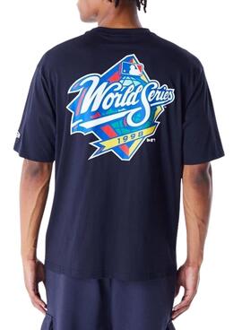 Camiseta New Era World Series azul marino para hombre