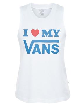 Camiseta Vans Love Blanco Mujer