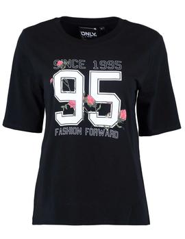Camiseta Only Rose Sporty Negro