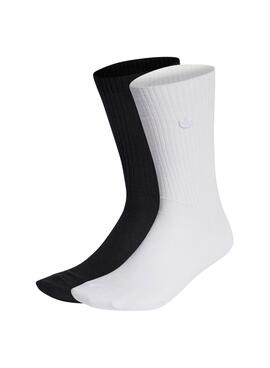 Pack de 2 Calcetines Adidas Essentials blanco y negro
