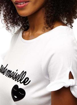 Camiseta Naf Naf Mademoiselle Blanco Mujer