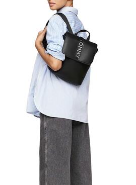 Mochila Tommy Jeans City Bold negro para mujer