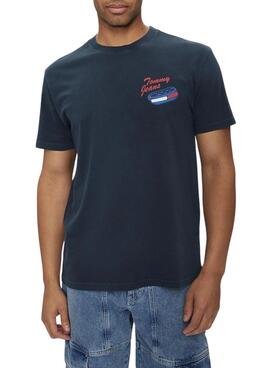 Camiseta Tommy Jeans Novelty marino para hombre