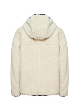 Chaqueta Tommy Jeans Teddy beige para hombre