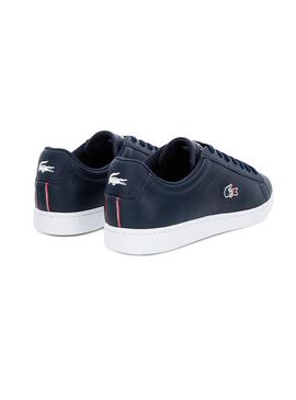 Zapatillas Lacoste Carnaby France Marino Hombre