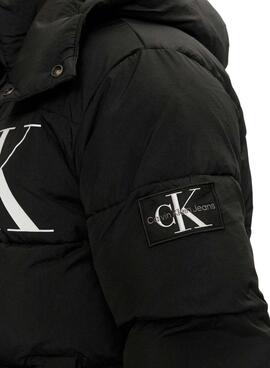 Cazadora acolchada Calvin Klein Jeans Logo negro para hombre