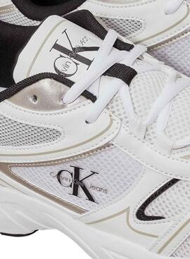 Zapatillas Calvin Klein Jeans Retro Tennis blanco para hombre
