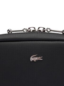 Bolso Lacoste Daily city negro para mujer