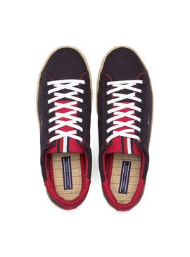 Zapatillas Tommy Hilfiger Textile Lace Azul