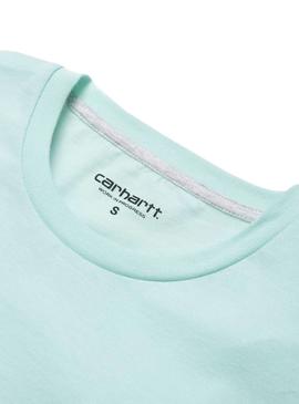 Camiseta Carhartt Carrie Turquesa Mujer