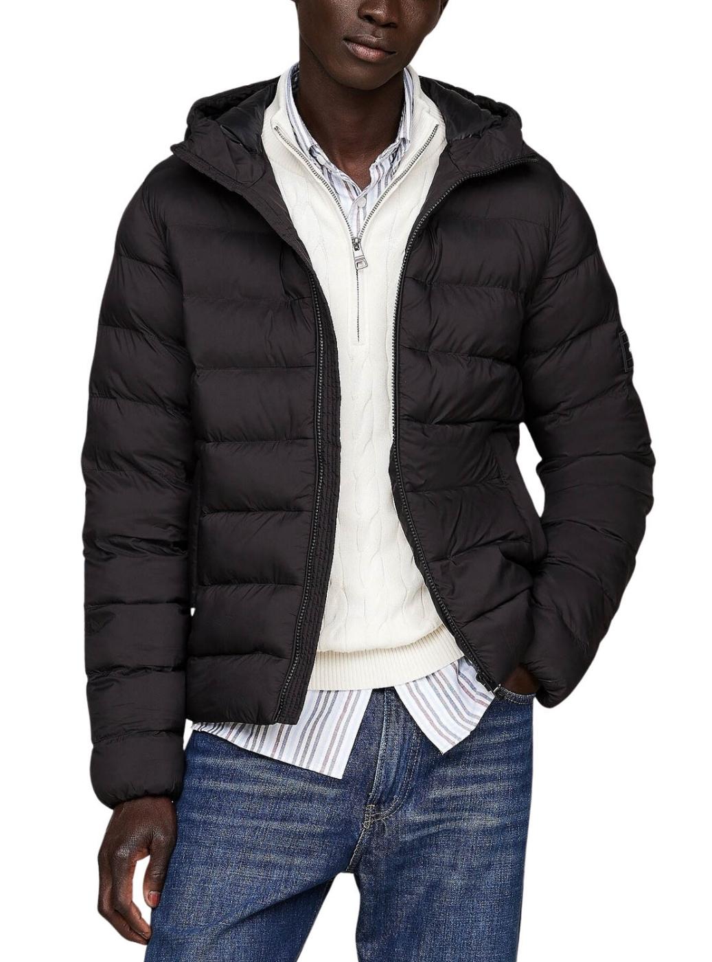 MID WEIGHT HOODED JACKET BLACK
