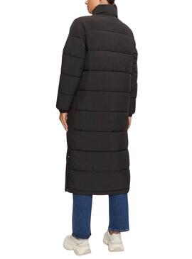 Abrigo Tommy Jeans Maxi Puffer negro para mujer