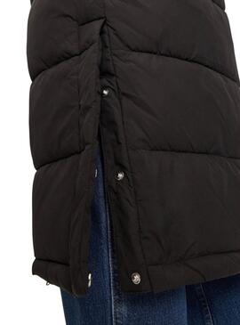 Abrigo Tommy Jeans Maxi Puffer negro para mujer